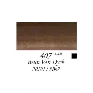 Rive Gauche oil paints 40ml.  № 407 - Van Dyck Brown 
