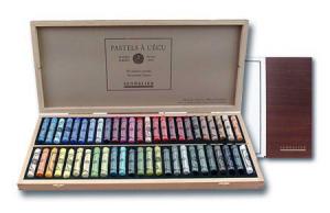 Sennelier сухи пастели дървена кутия комплект-50 цвята колекция