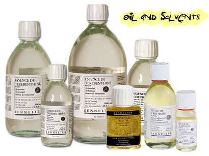 Oils and Solvents for oil paints