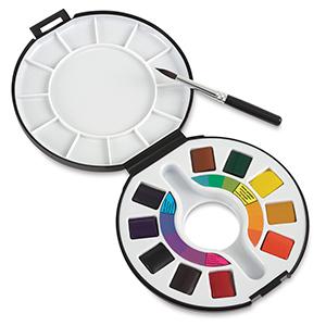  Raphael акварелни бои - комплект , 10 цвята кубчета 