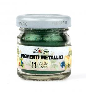  пигменти металик 25 мл. № 11 -  зелено 
