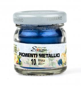 пигменти металик 25 мл. № 10 -  синьо 