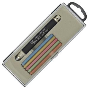 Комплект автоматичен молив 5,6 мм черен -5353,  с цветни графити