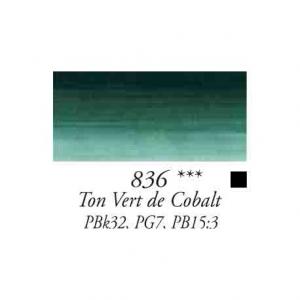 Rive Gauche oil paints 40ml.  № 836 - Cobalt Green Deep Hue 