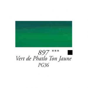 Rive Gauche oil paints 40ml.  № 897  - Phtalo Green Yellow Shade 