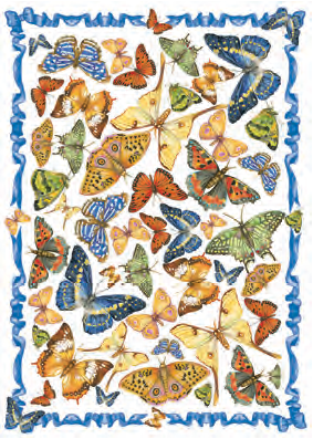 78 Хартия за Декупаж 50х70 см., Пеперуди