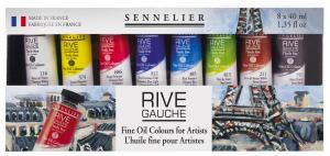 Sennelier Rive Gauche комплект маслени бои 8x40мл.  