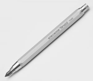 Автоматичен молив Koh-I-Noor - 5340, Острилка, 5.6 мм, Сребрист металик
