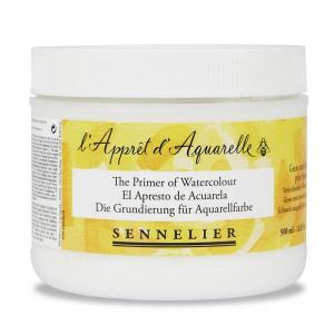 Sennelier L'Apprêt d'Aquarell, грунд за акварел - полуабсорбиращ акварелен грунд - 500 мл 