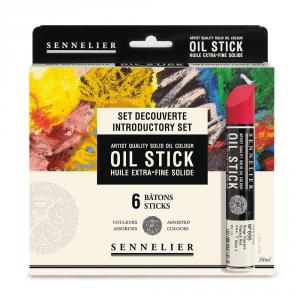 Sennelier маслена боя стик 6x38 мл.- основни цветове