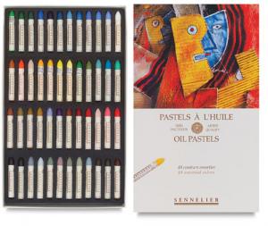 Sennelier маслени пастели  комплект-48 цвята Универсал 