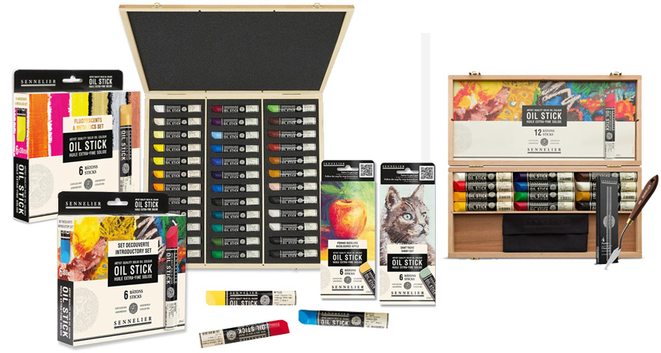 Sennelier маслена боя стик комплектl
