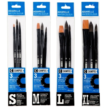 Campus brushes for  WATERCOLOUR 
