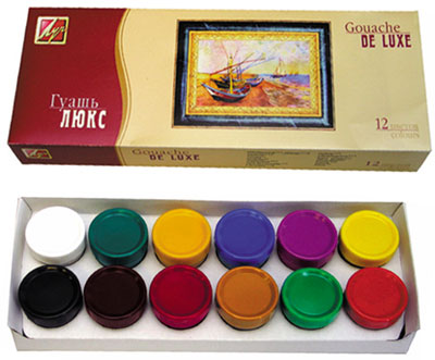 Gouache paints "De Luxe"