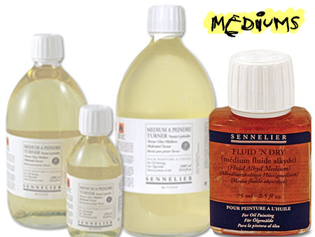 Mediums for oil paints