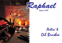 Raphael artist`s Oil Brushes