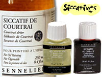 Siccatives for oil paints