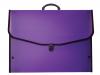 ПЛАСТМАСОВА ЧАНТА ЗА ХУДОЖНИЦИ  с обшити ръбове- Виолетова, 41х53х5 см 